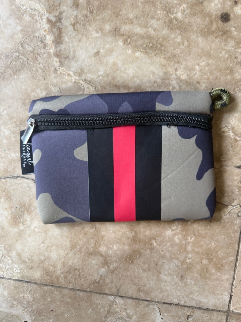 GIRLIE GIRL neoprene camouflage small bag NWOT - Picture 1 of 6